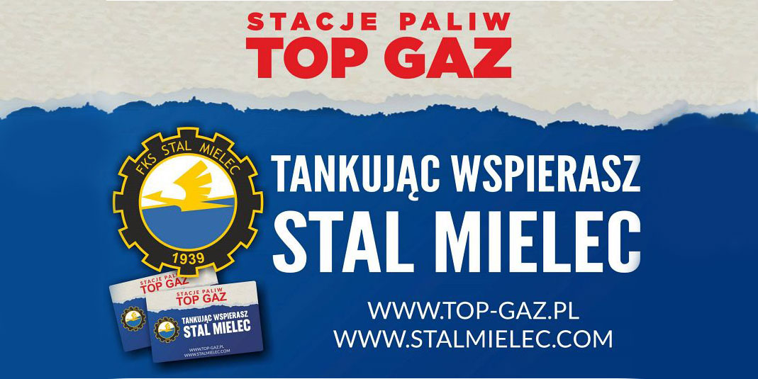 Tankując na stacji paliw TOPGAZ wspierasz klub STAL MIELEC